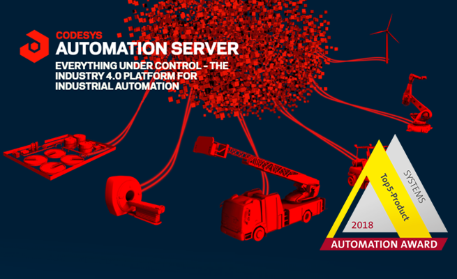 CODESYS 工業(yè)云產(chǎn)品獲得2018德國自動化獎提名，紐倫堡SPS展會上將最終揭曉獎項